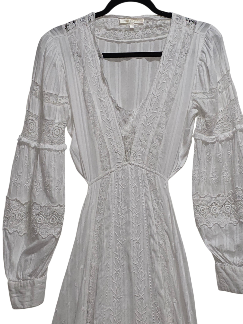 LoveShackFancy Aneesha White Lace Maxi Dress Boho Cottagecore Romantic XS/S - Picture 3 of 12